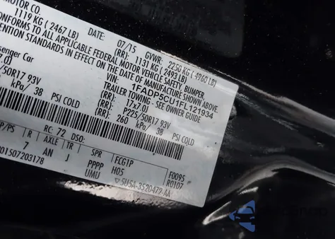 2015 Ford C-Max Energi Sel from USA, damaged, VIN 1FADP5CU1FL121934
